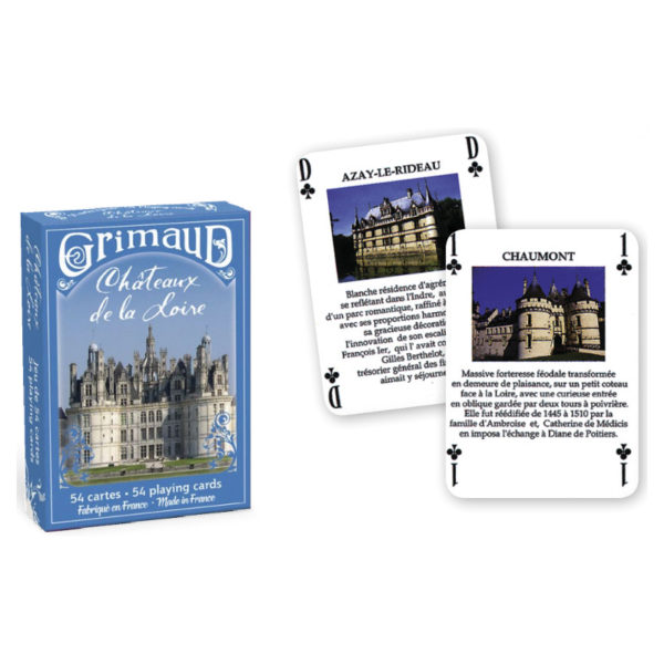 Jeu de cartes château de la loire